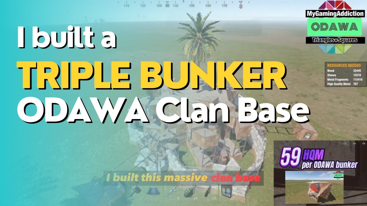 (Rust) Triple ODAWA Bunkered, Wide Gapped Supreme New META Base