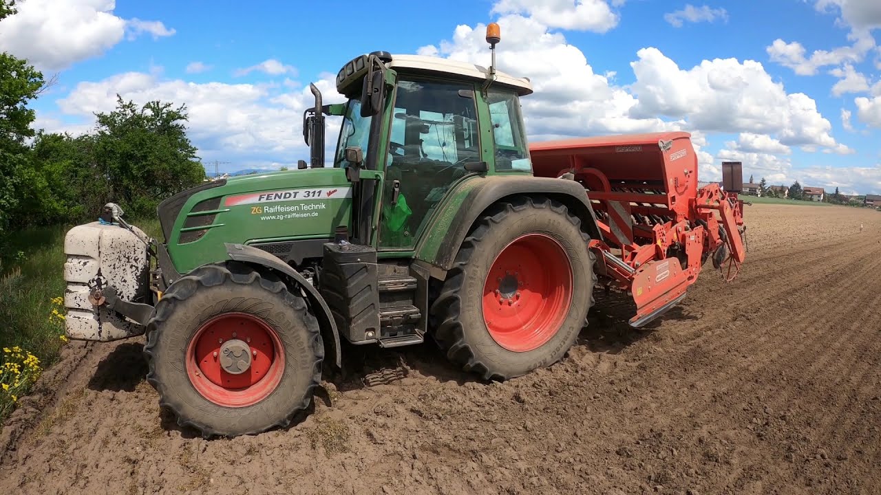 Cabview // Blühmischung Aussaat mit Fendt Vario 311 & Säkombination 3m Maschio