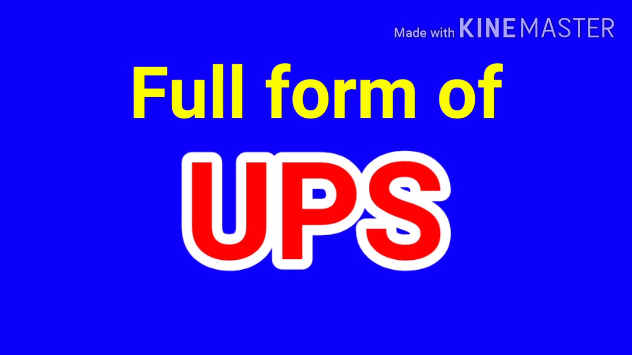 Full form of UPS // Ups full form //ups // UPS // What is UPS ?