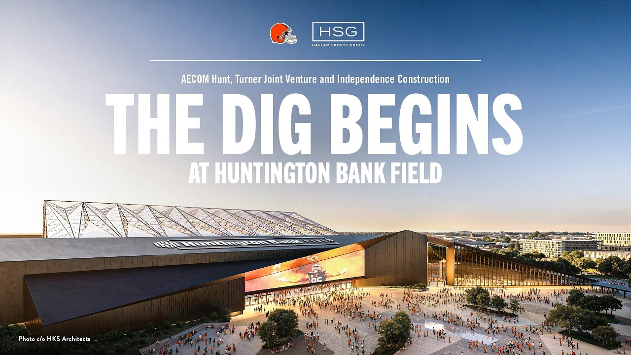 Digging Begins for New Huntington Bank Field