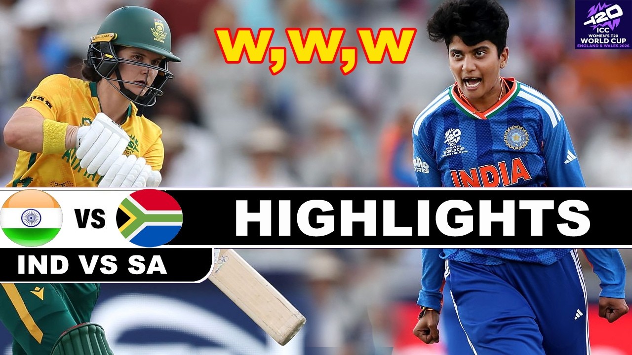 South Africa Women vs India Women Highlights | ICC Women's T20 World Cup 2026 Match 18 | SA vs IND
