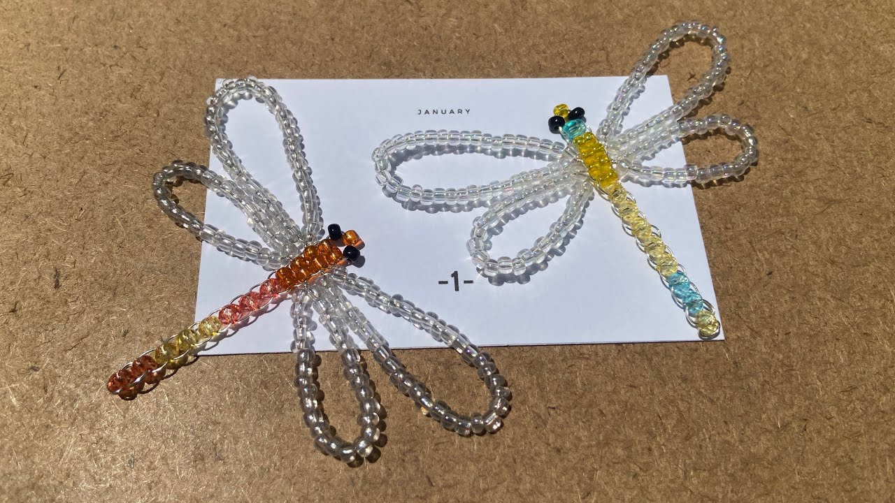Diy make a dragonfly tutorial. Beaded a dragonfly