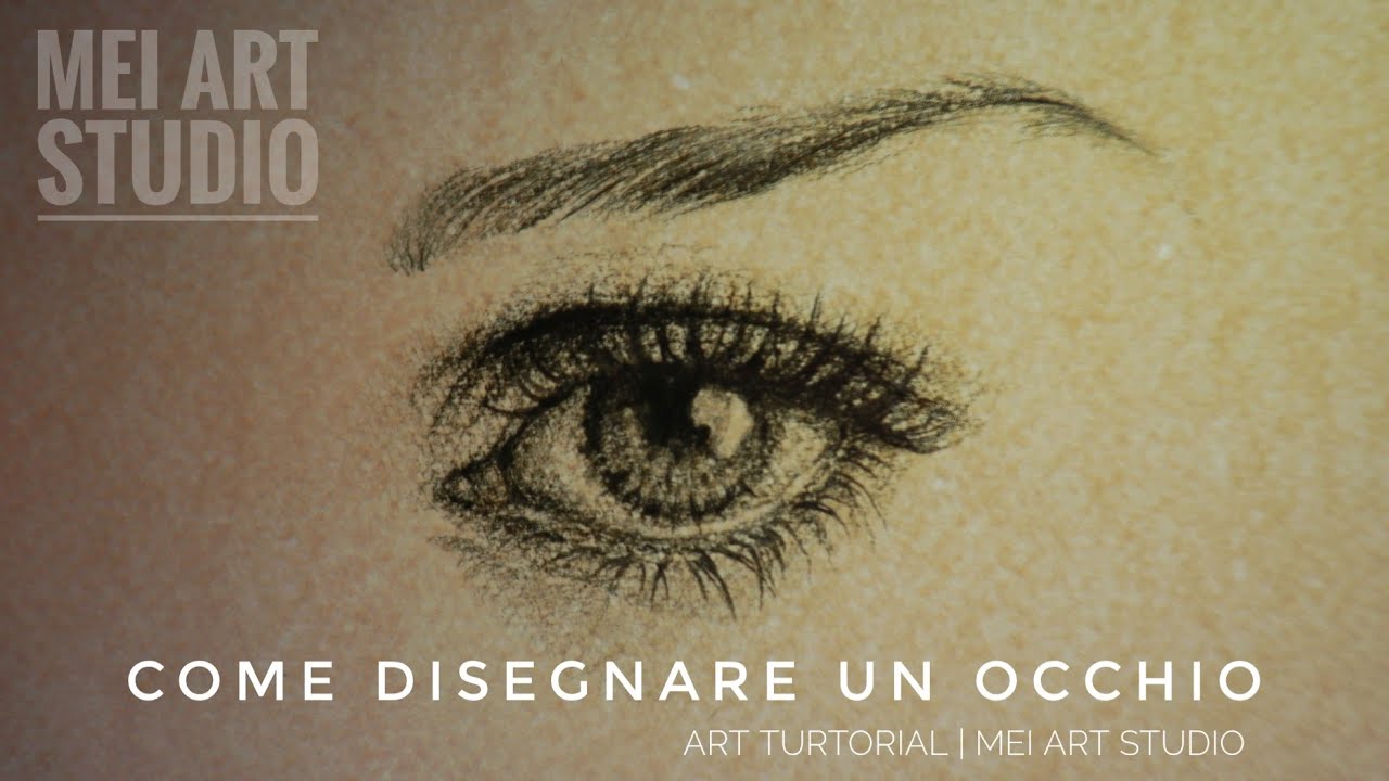 COME DISEGNARE UN OCCHIO|Tutorial disegno realistico a matita|Disegnare in modo semplice facile