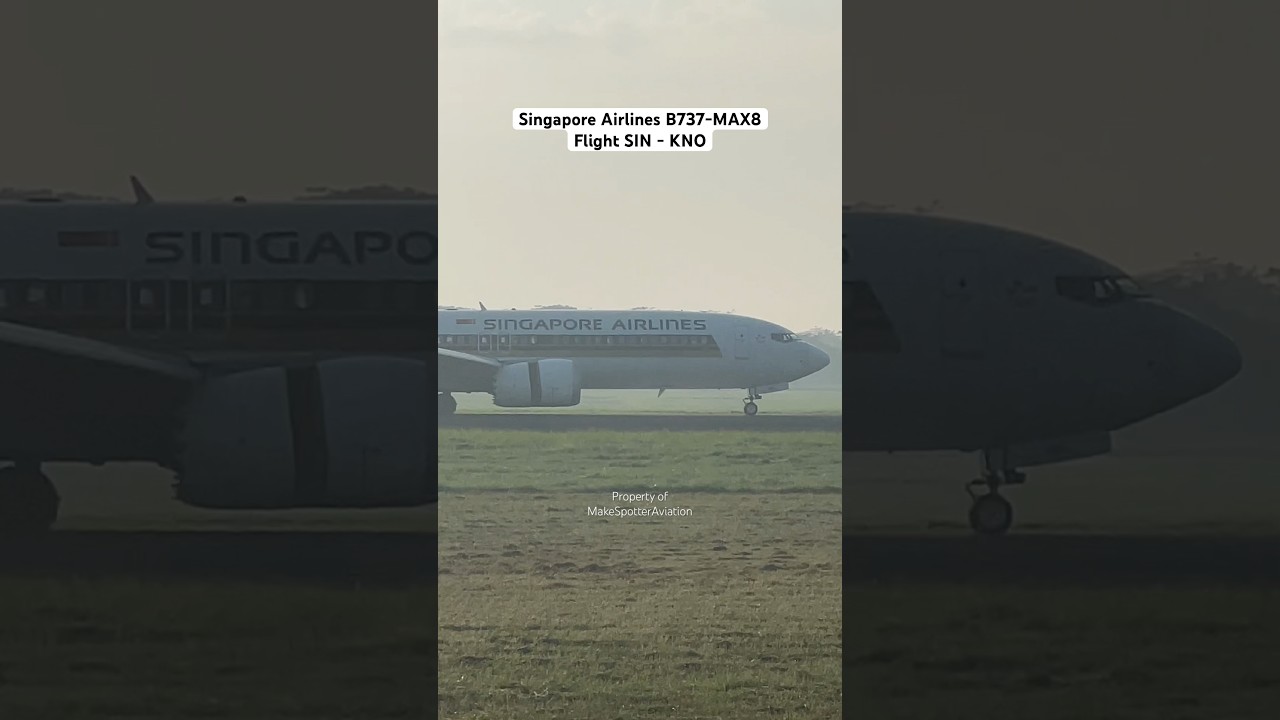 Pesawat Singapore Airlines B737-MAX8 Mendarat Ketika Cuaca Berkabut Tebal