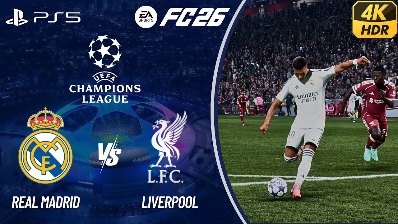 FC 26 - REAL MADRID VS LIVERPOOL | UEFA CHAMPIONS LEAGUE 25/26| LEAGUE PHASE | [4K60]