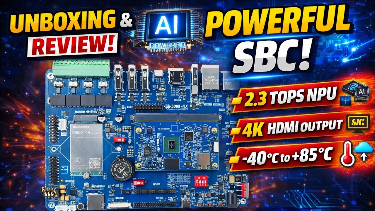 Forlinx OK-MX8MPQ-SMARC SBC Unboxing & Review 🔥 | AI-Powered Industrial SBC (2.3 TOPS NPU)