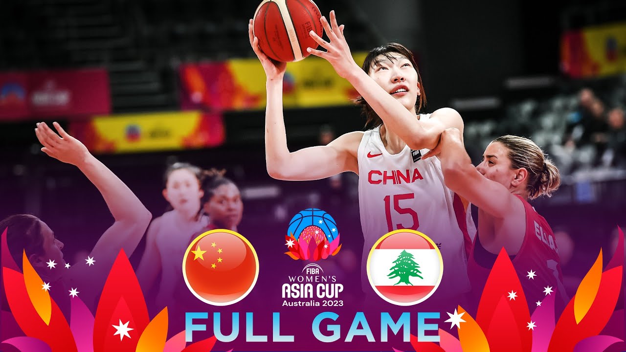 China v Lebanon | Full Basketball Game | FIBA Women's Asia Cup 2023 - Division A
