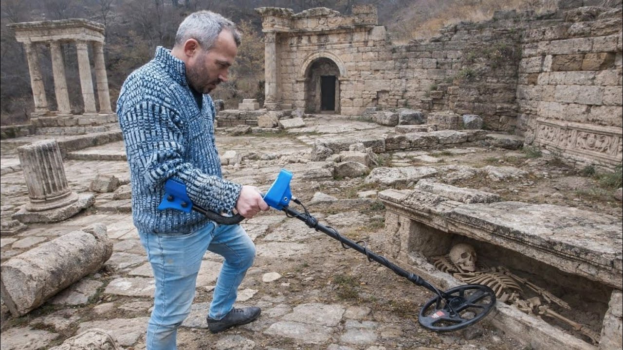 Antik B&ouml;lgede Dedekt&ouml;r &Ccedil;ıldırdı &Ccedil;ıkan Define Bizi Şaşırttı...!!!
