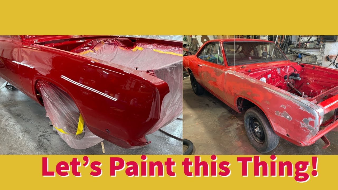 1968 Plymouth Barracuda Transformation: The Car Is Painted! #mopar #restoration