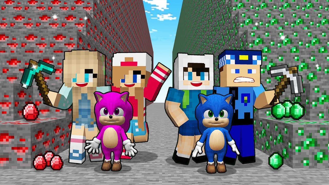 ERKEKLER VS KIZLAR MADEN KAPIŞMASI -Minecraft
