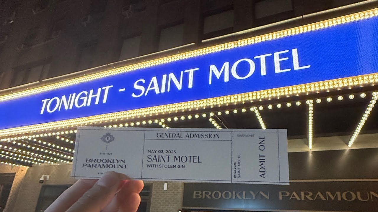 Saint motel live at Brooklyn Paramount on 05/03/25