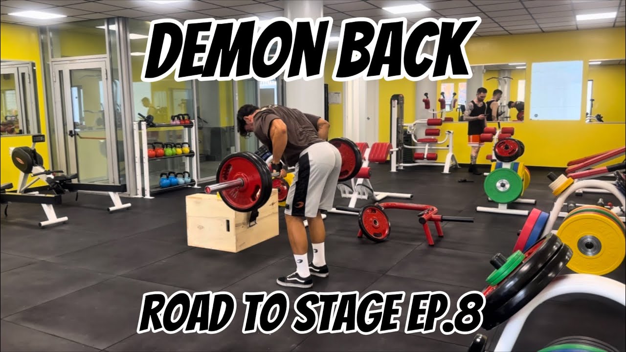 Allenamento schiena a 5weeks out. CI SIAMO! 