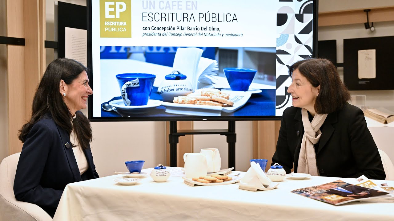 Un Café en Escritura Pública con… Concepción Barrio, presidenta del Consejo General del Notariado
