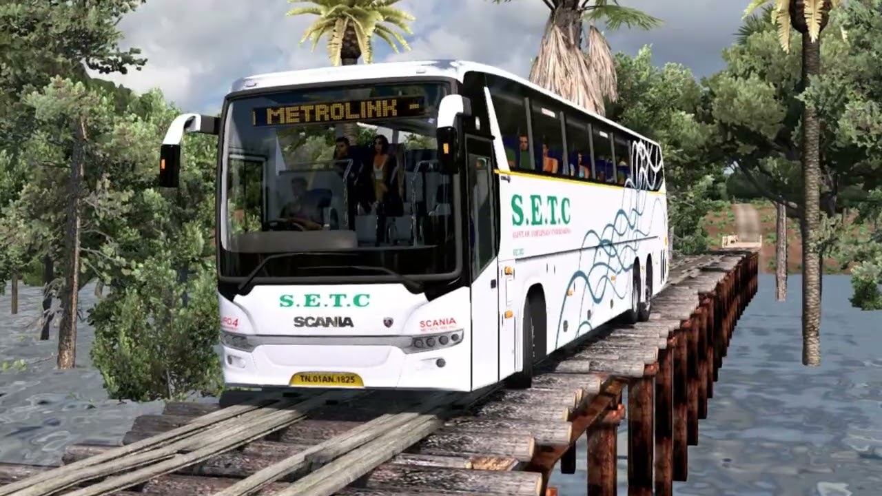 SETC Scania Bus Driving | Bus Wala Game | Bus Games PC Gameplay | ETS2 Bus Mod | Bus Games 3d