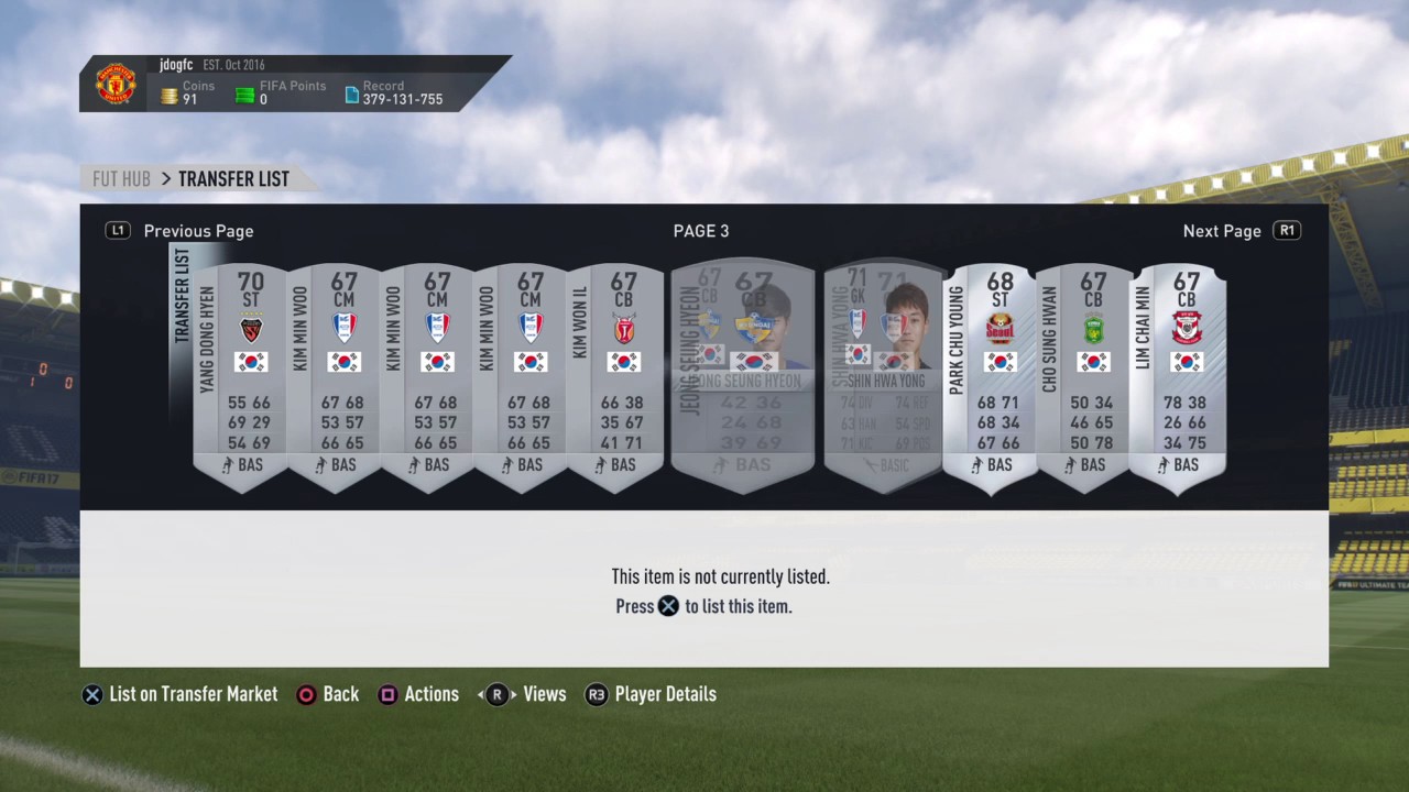 FIFA 17 Potm investing