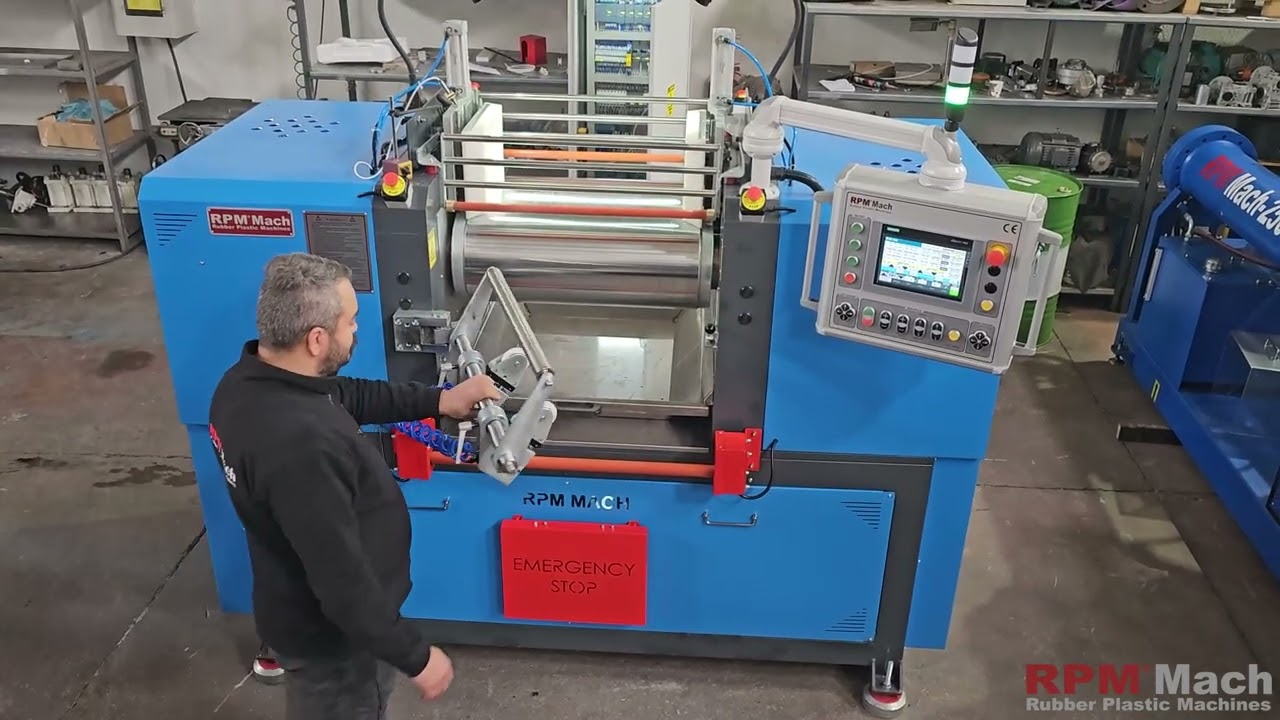 RUBBER POLYMER PROPELLENT EXPLOSİVE ENERGETIC MIXING  TWO ROLL  MILL LABORATORY TYPE