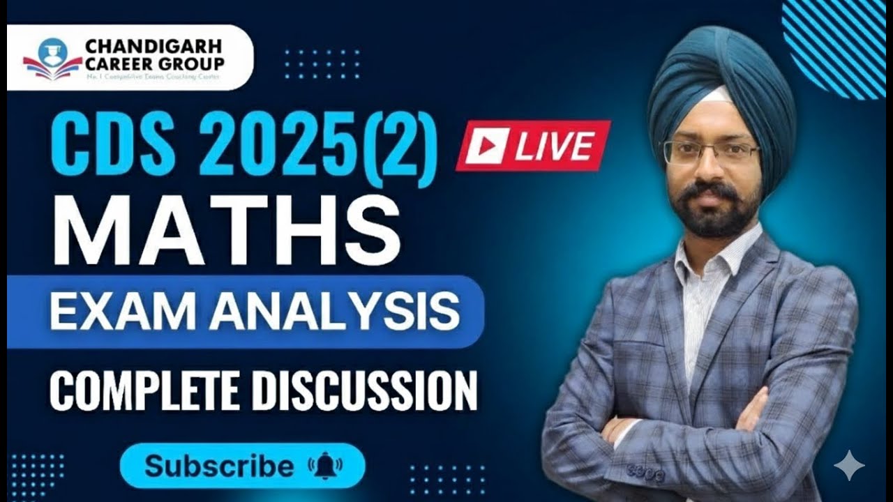 CDS 2025 2 maths answer key with complete explaination by Sandeep Brar