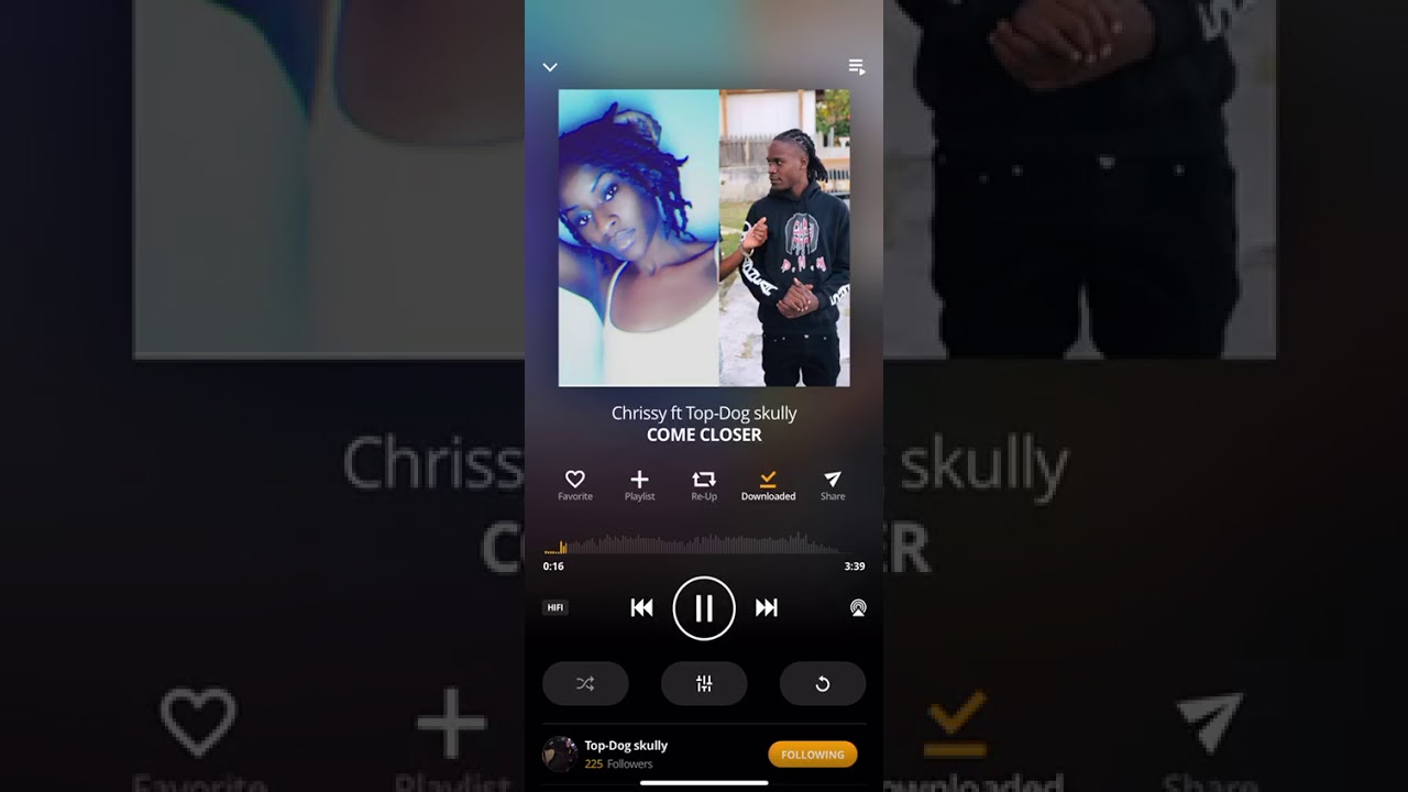 Chrissy ft Top Dog skully (Come Closer) official audio