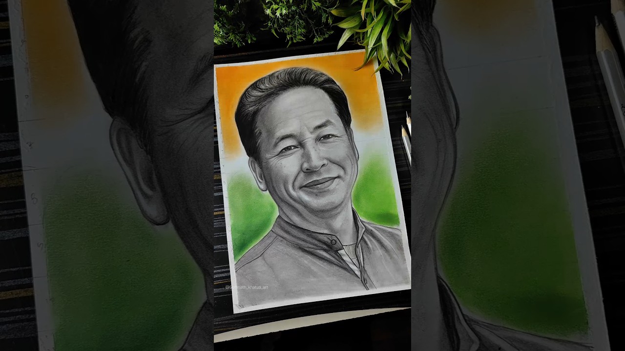 Sonam Wangchuk Drawing Sketch ✍️We Support Sonam Sir❤️ #shorts #sonamwangchuk #cjpprotest #cjp #art