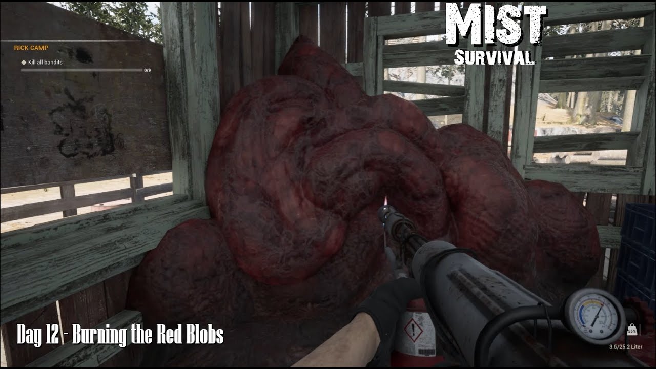 Mist Survival - Burning the Red Blobs