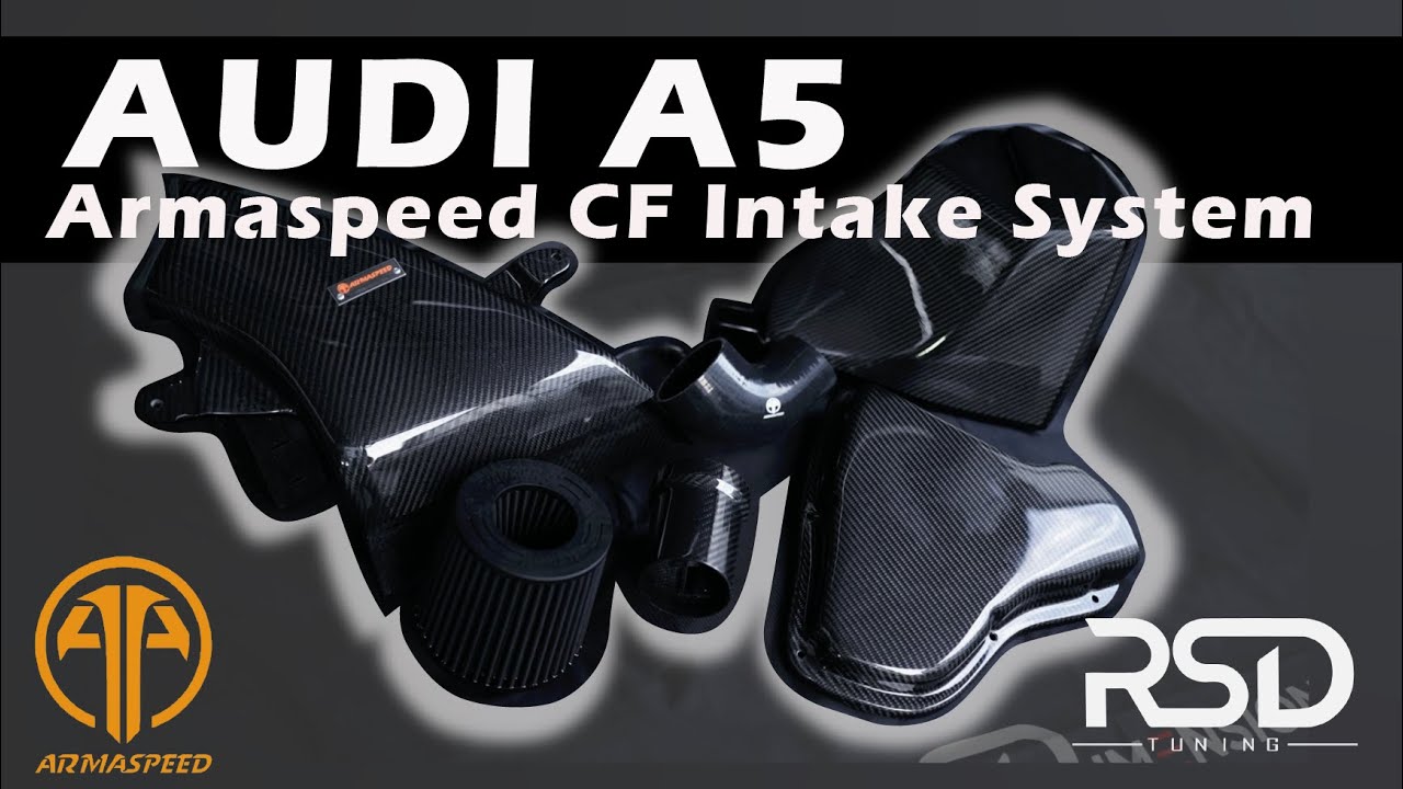 Audi A5 B8.5 Upgraded to #Armaspeed Carbon Fiber Intake System