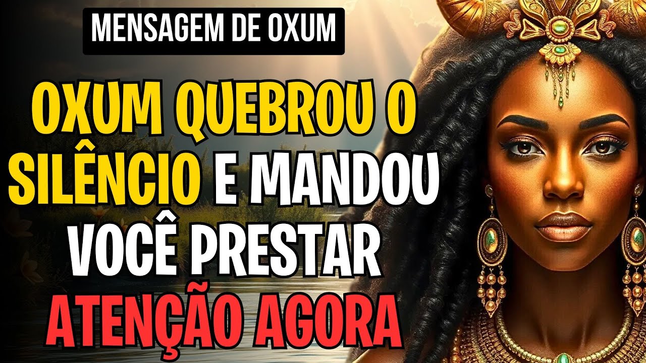 OXUM QUEBROU O SILÊNCIO E MANDOU VOCÊ PRESTAR ATENÇÃO AGORA