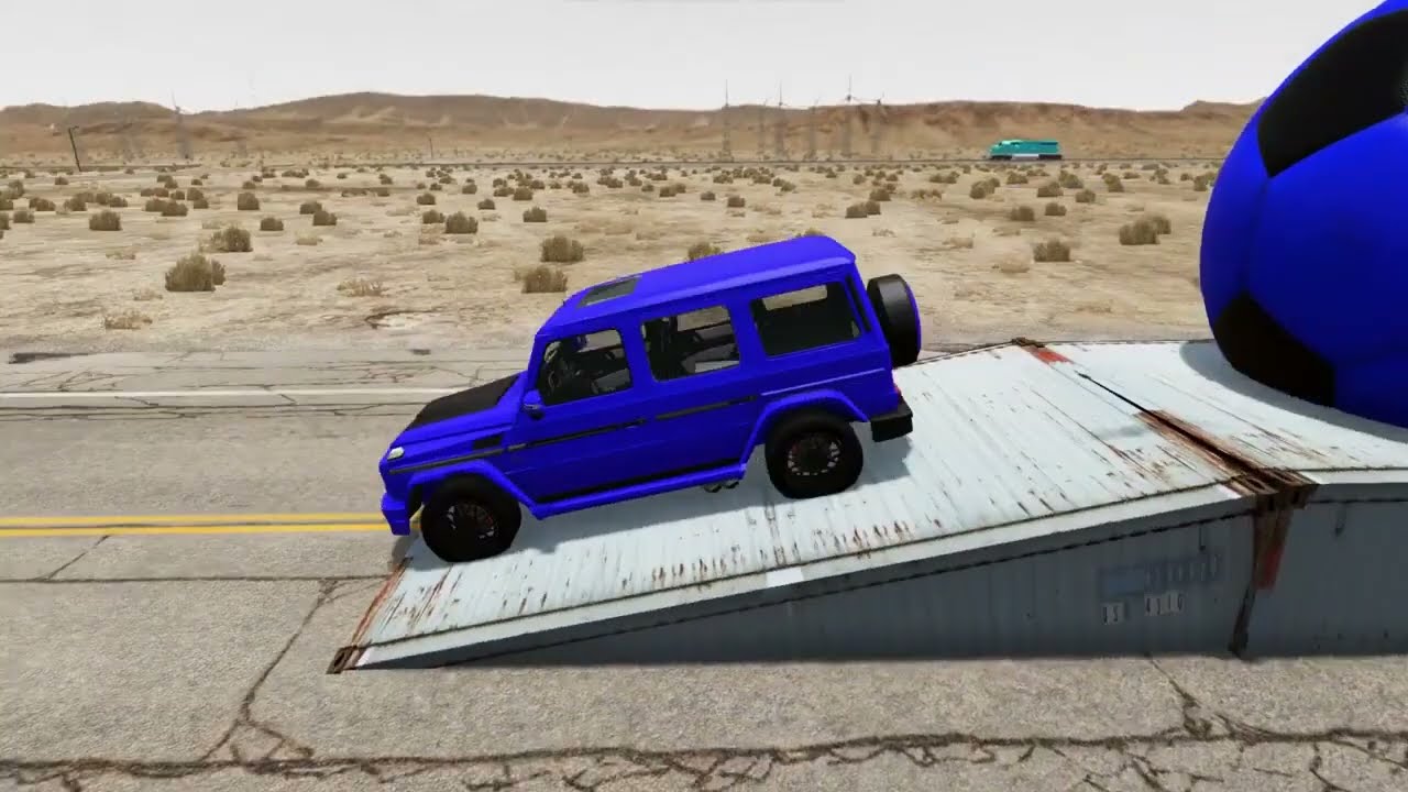 Flatbed Truck McQueen | Transportation with Truck - Pothole vs Car #29 | BeamNG.Drive