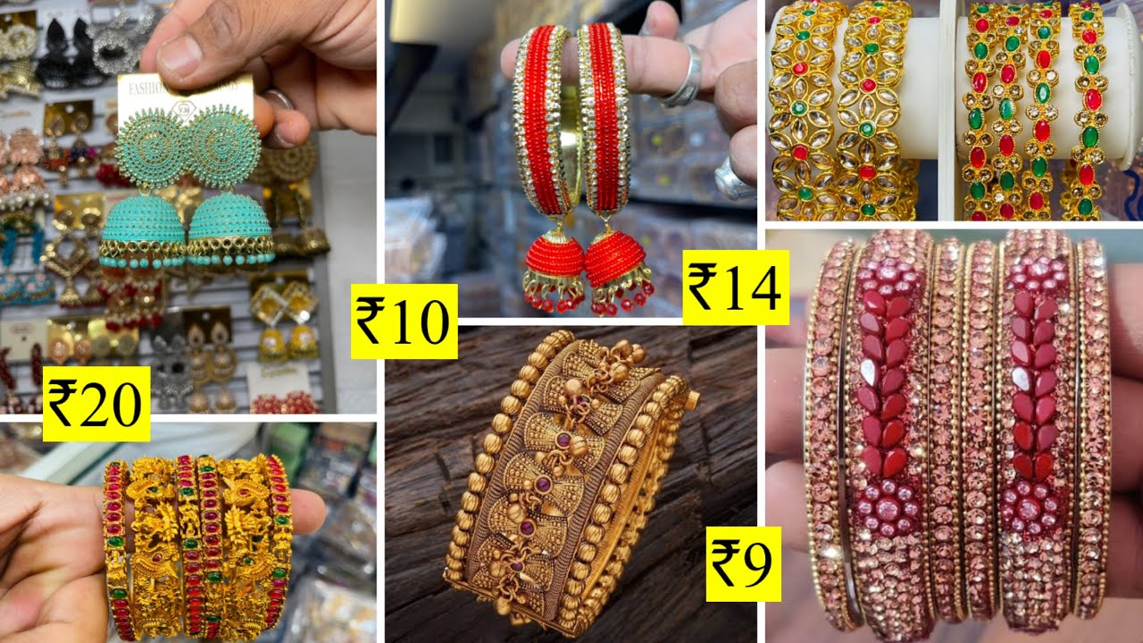 Bhuleshwar jewellery Market Mumbai | wholesale Jewellery Items | Bangles,Earnings,