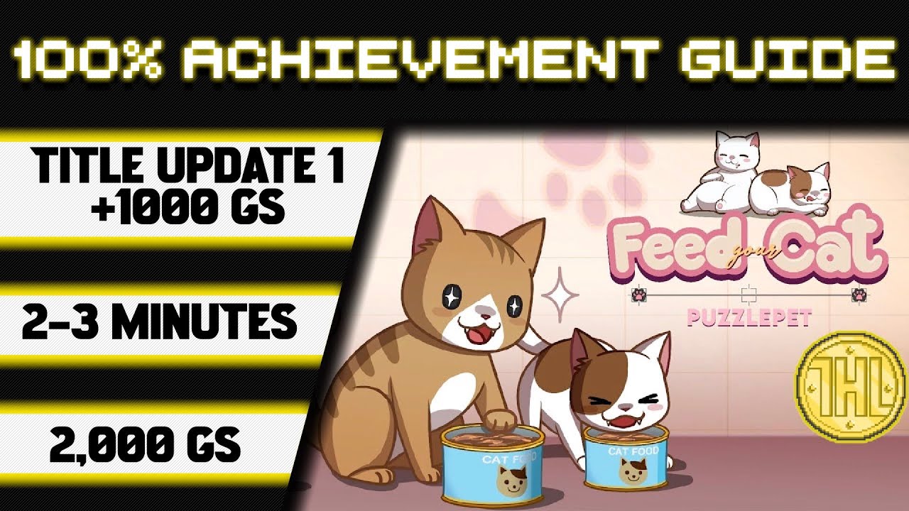 PuzzlePet - Feed Your Cat  Title Update 1 100% Achievement Walkthrough * 1000GS in 2-3 Minutes *