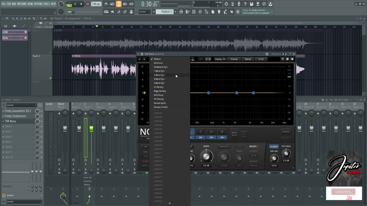 Mixing Vocal Dan Gitar Di FL Studio (In Stock Plugin)