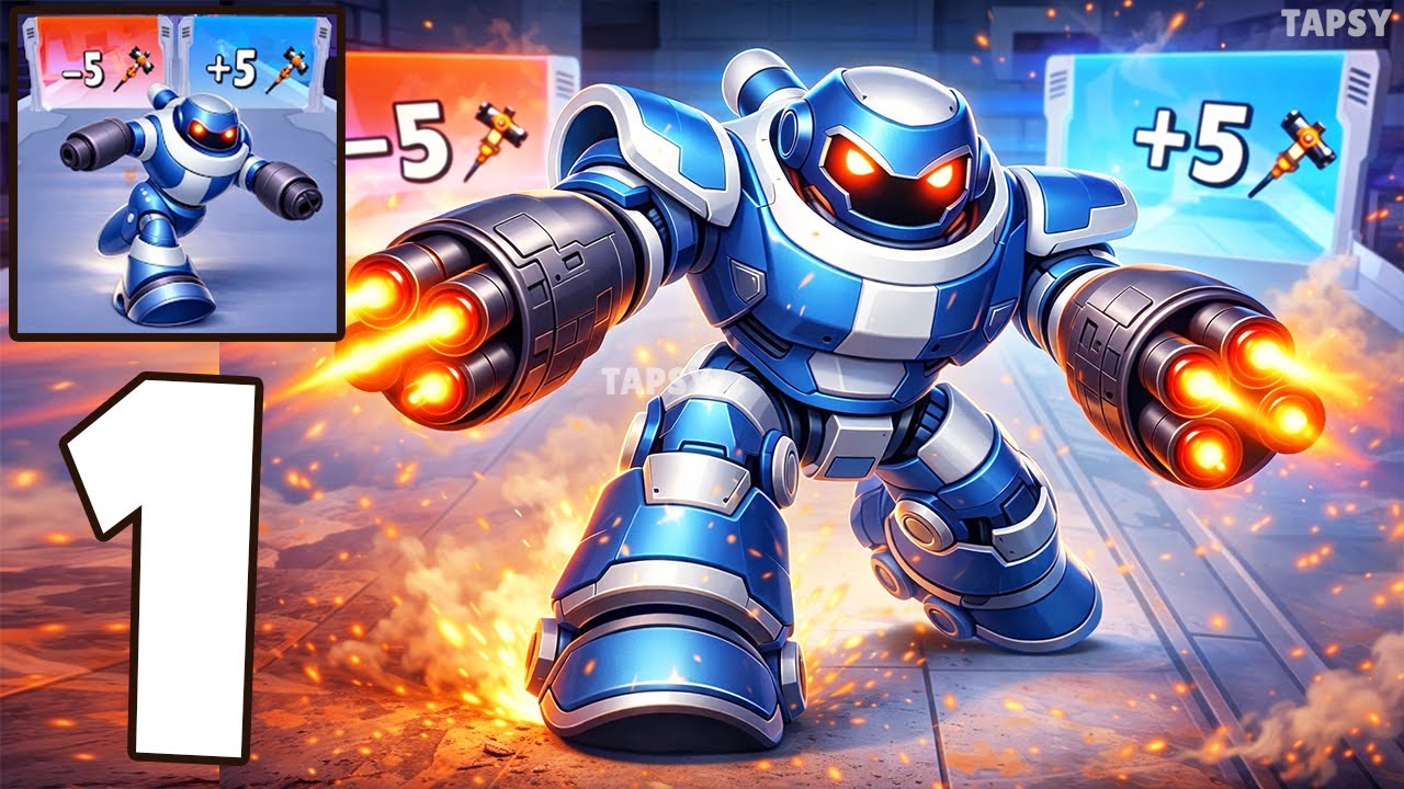 🦾Robots Run Runner Evolution Gameplay Walkthrough Part 1 – Power Up Robots & Run (Android,iOS)
