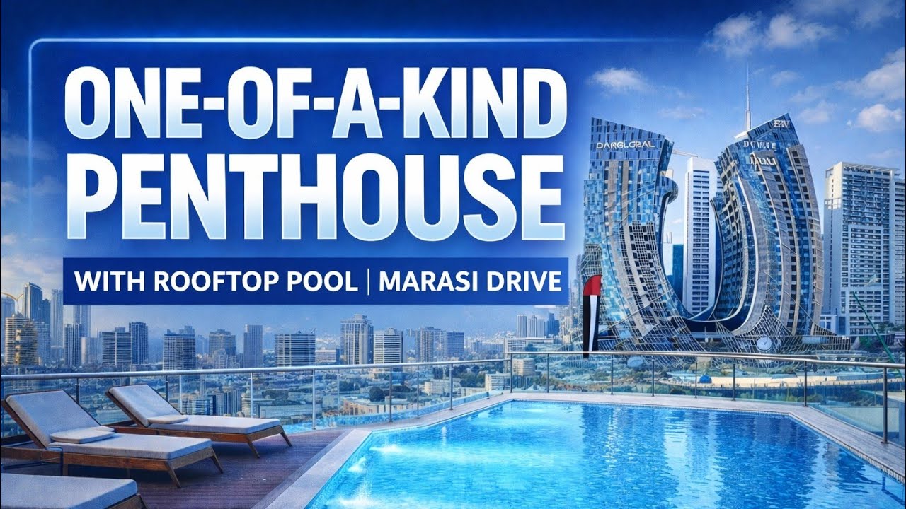 LUXURY PENTHOUSE WITH CANAL & BURJ KHALIFA VIEW | PRIVATE ROOFTOP WITH POOL