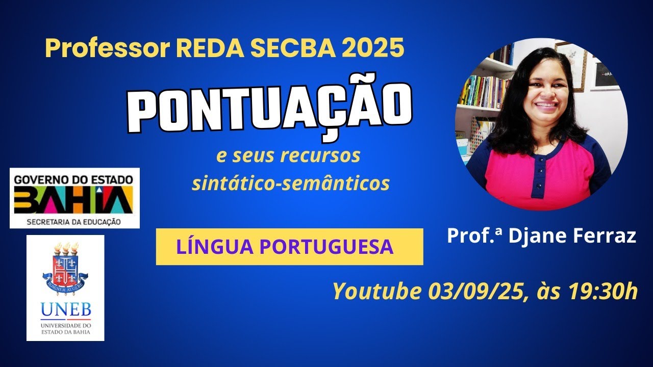 ✅REDA SEC BA 2025: Língua Portuguesa  Pontuação ✍️🚀🚀