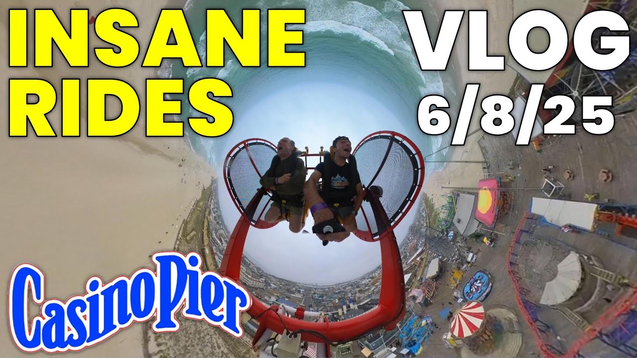 Riding INSANE Rides at Casino Pier - Seaside Heights! | Vlog 6/8/25