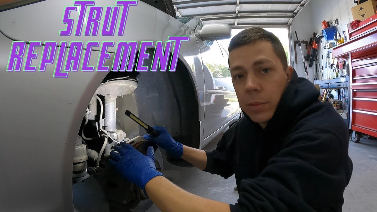 How to replace strut assemblies on a Toyota Camry.  DIY 2002