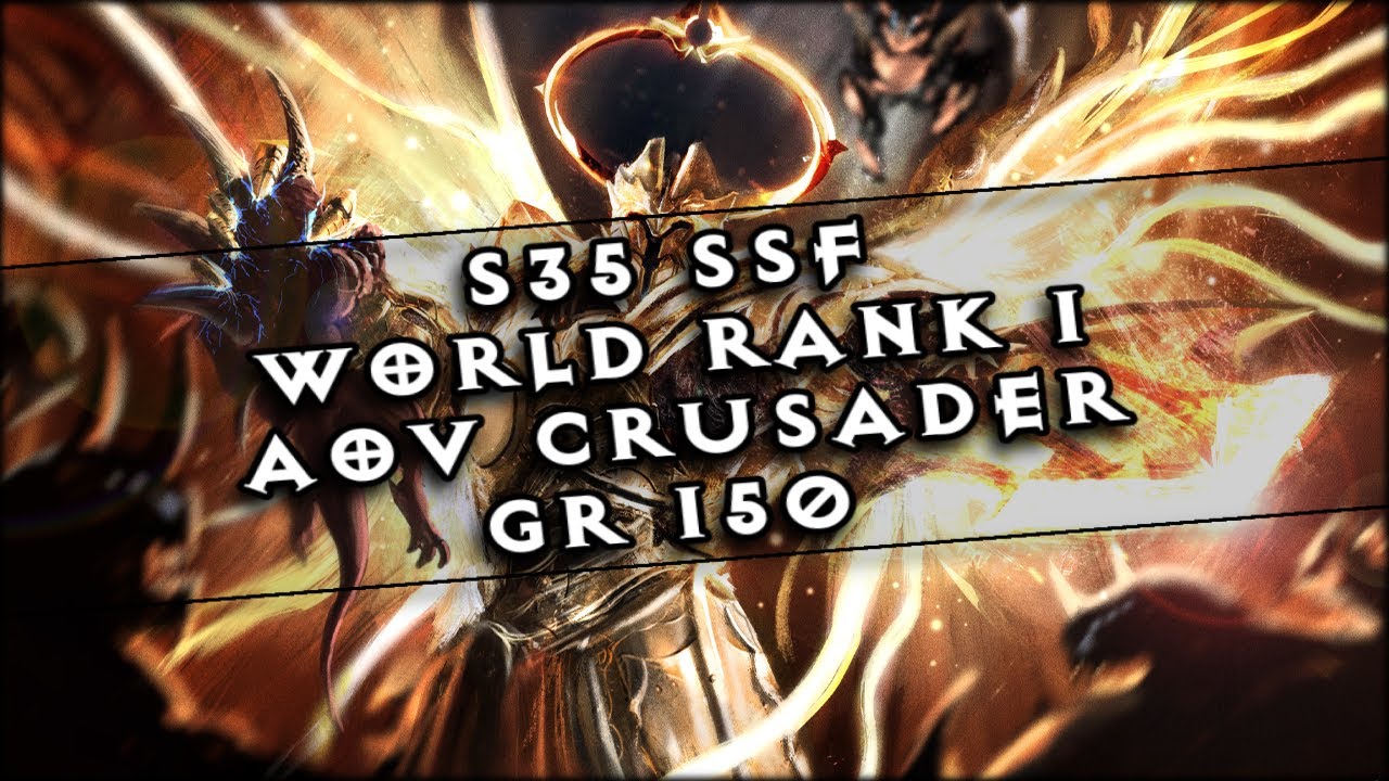 🍀Diablo 3 │ S35 SSF World Rank 1 │ AoV Heaven's Fury Crusader │ GR 150 Time Attack [5:39]