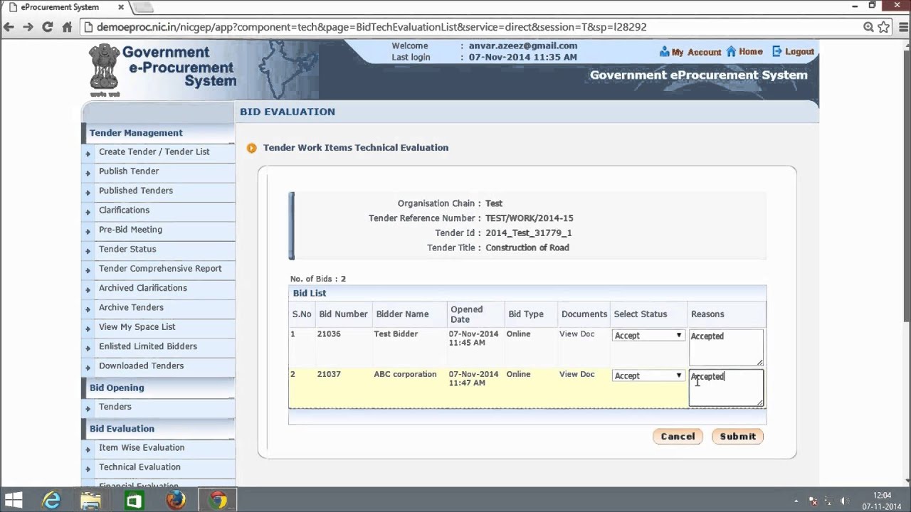 1 3 Technical evaluation(For Department Users)