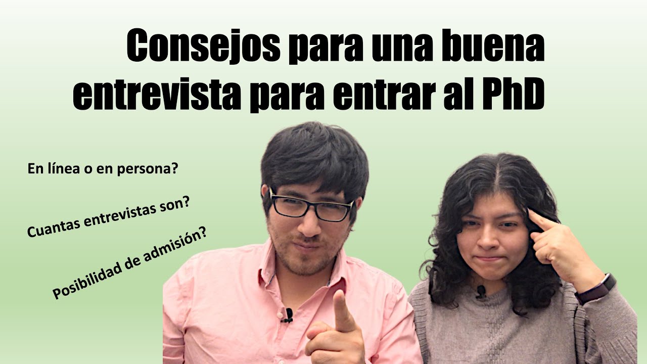 Consejos para una buena entrevista para entrar al PhD  | 🇵🇪 Científicos Peruanos en USA 🇺🇸