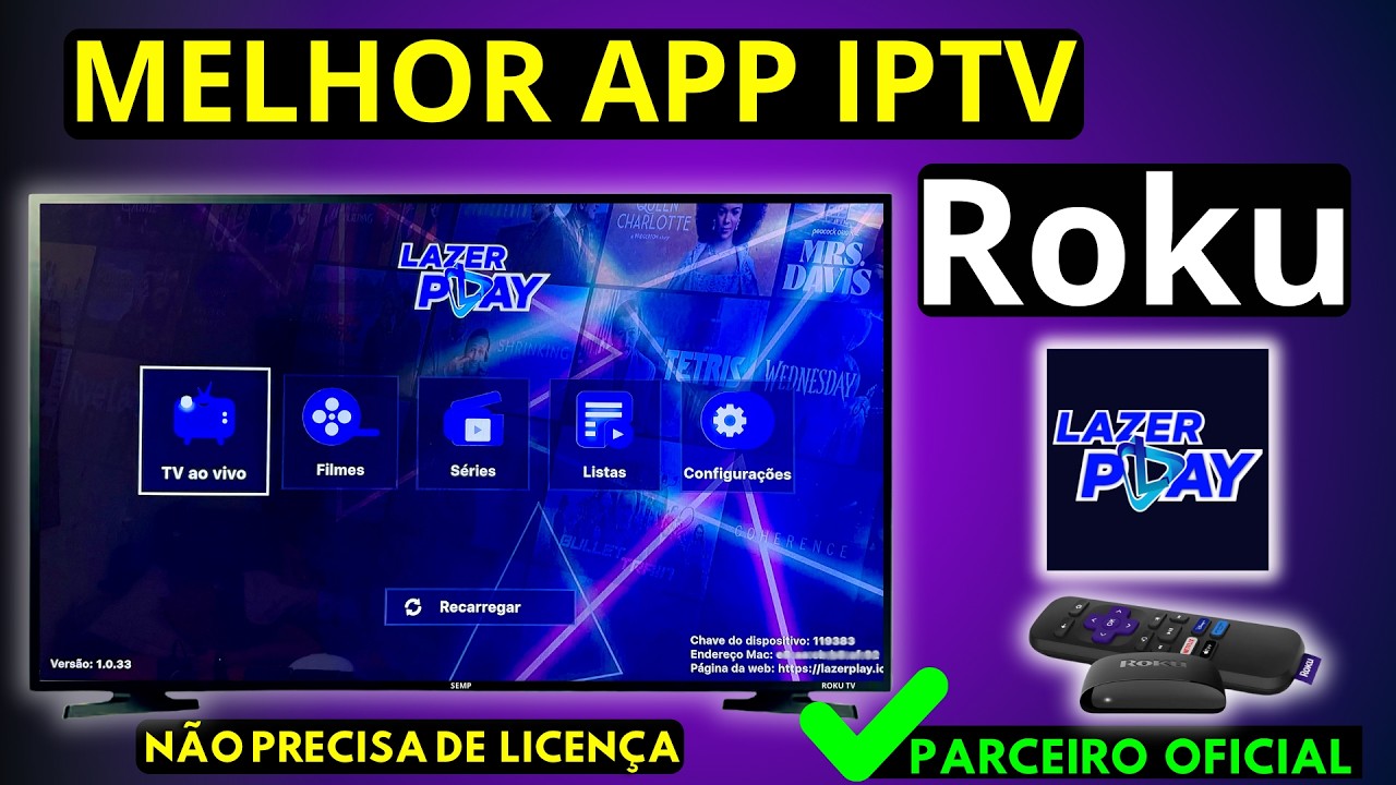 Descobri o Melhor App IPTV para Roku TV | Roku Express | Roku Stick 2026!