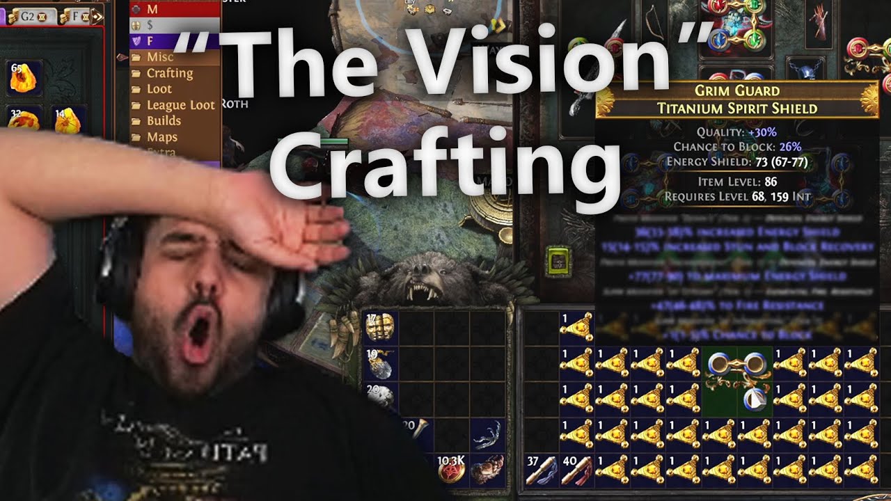 I got LUCKY crafting the PERFECT shield for my build - POE Affliction