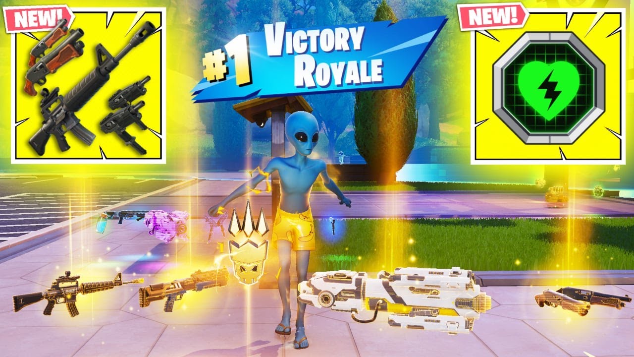 HUMAN BILL vs ALL MYTHIC WEAPONS ( FORTNITE CHAPTER 7 SEASON 1)