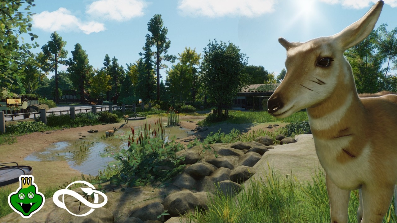 Rehabilitating an INJURED Pronghorn | Bison and Pronghorn Habitat | Planet Zoo Sandbox Mode