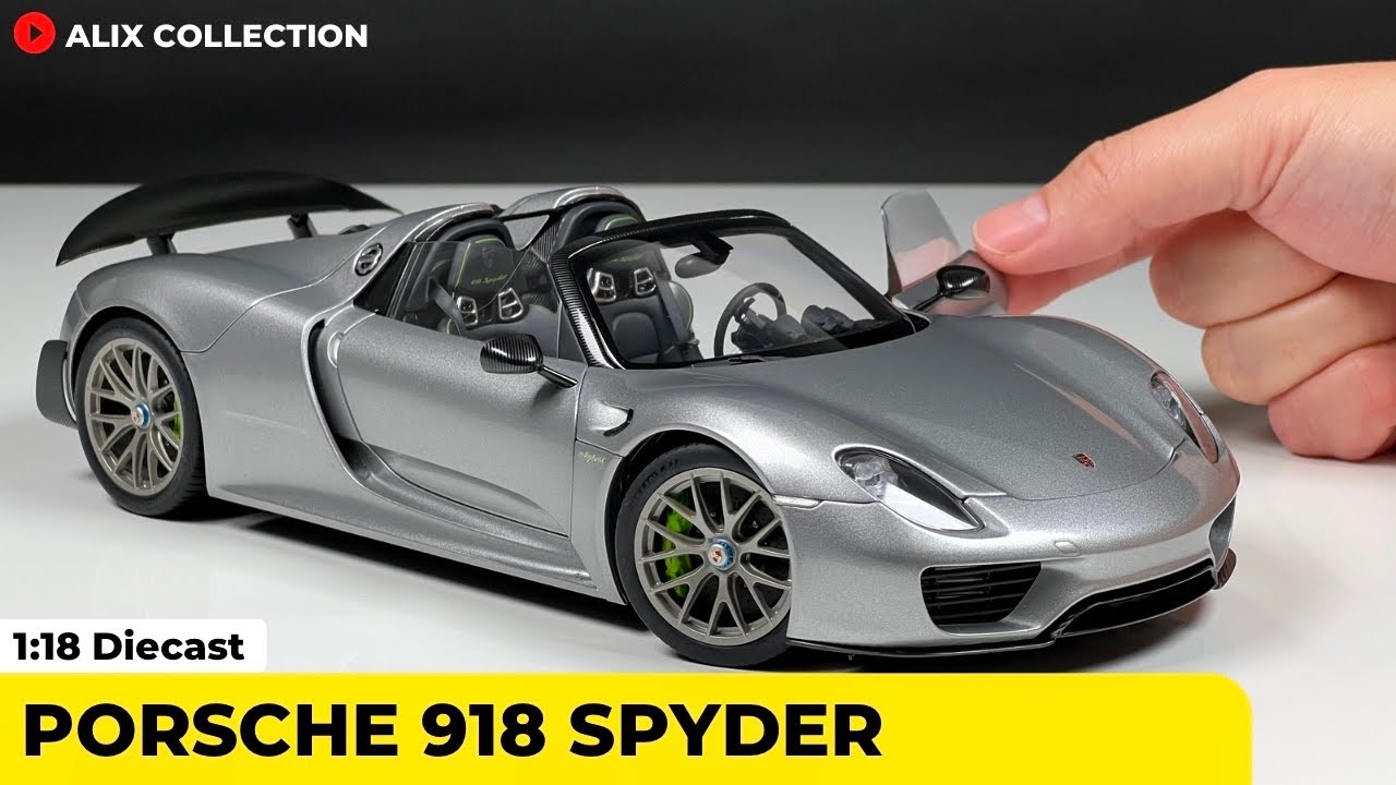 Unboxing of Porsche 918 Spyder 1:18 Diecast Model Car by AUTOart (4K)