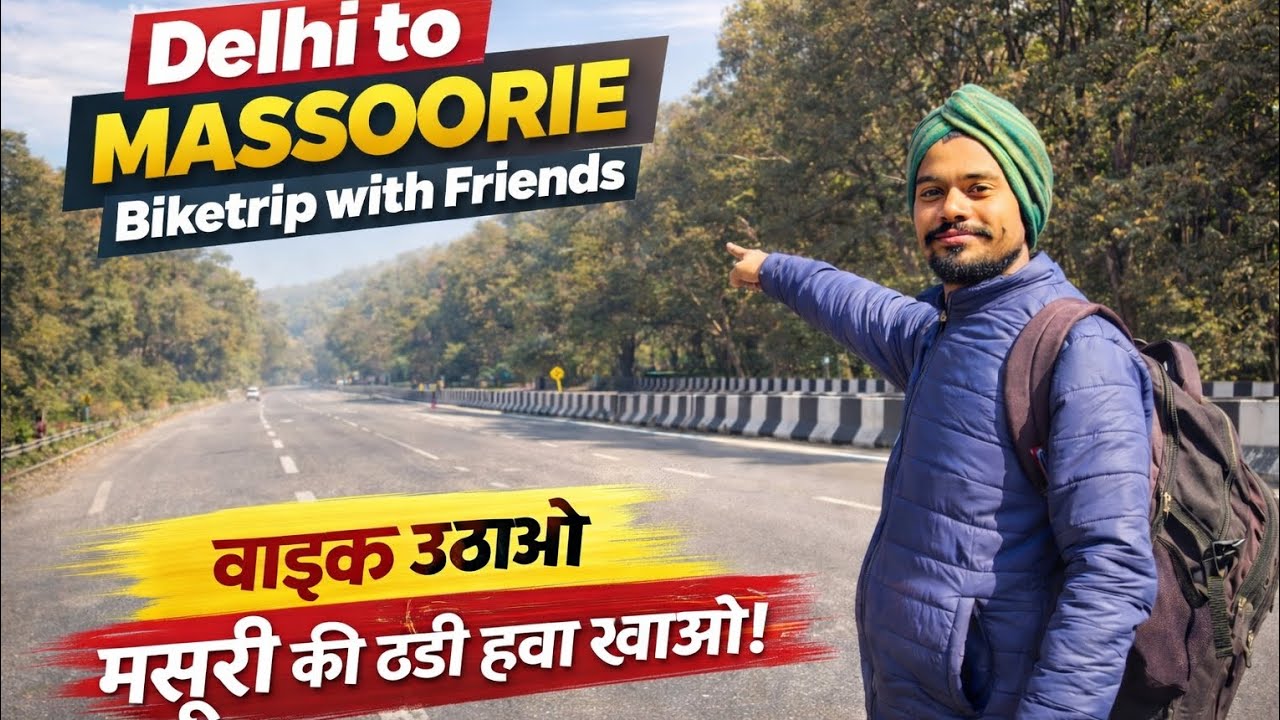 Delhi to Mussoorie Trip 🏔️ | Budget, Route & Full Masti