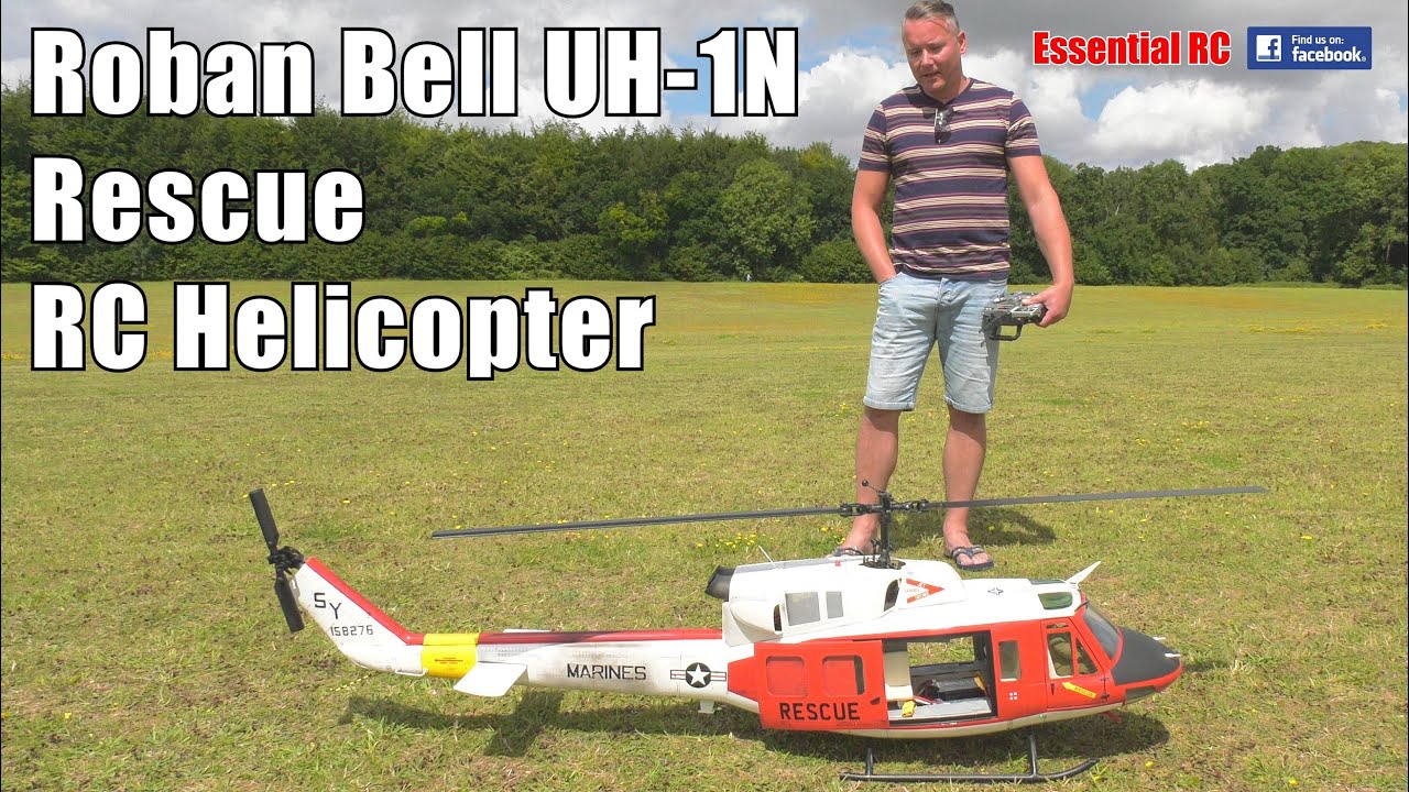 Roban BELL UH-1N / 212 RESCUE RC Helicopter (with ONBOARD PILOT VIEWS)