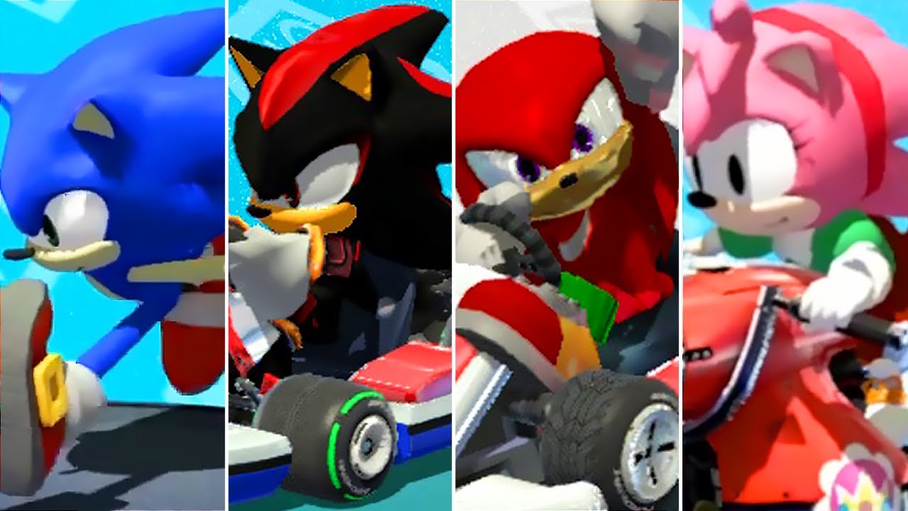 Mario Kart 8 Deluxe - All Sonic Characters
