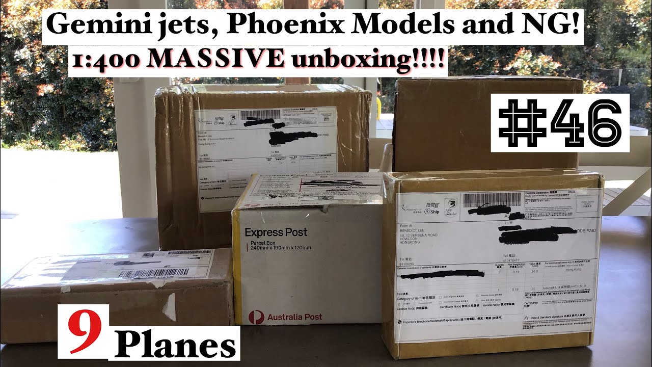 Распаковка модели самолета Gemini, Phoenix и NG 1:400 MASSIVE 9!! #46
