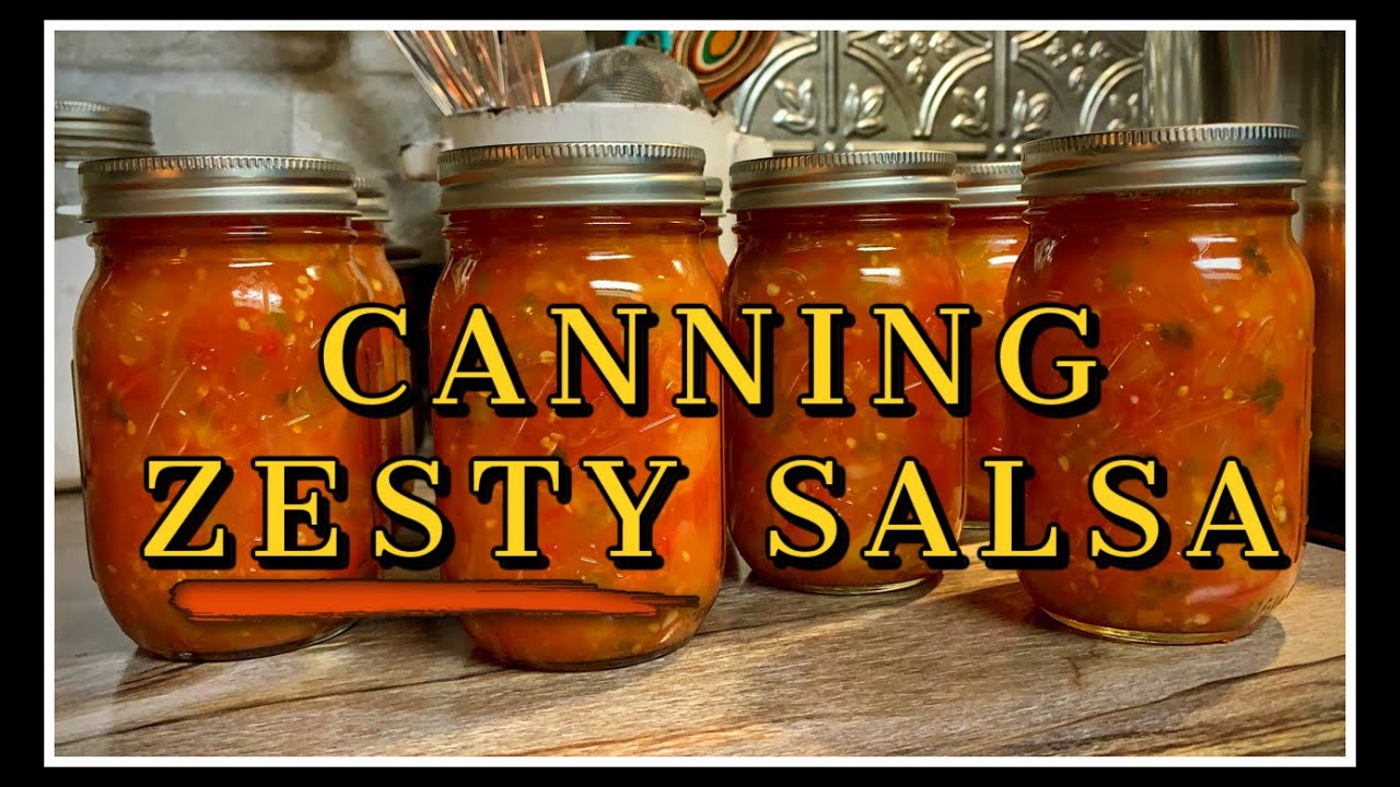 🧡 CANNING Zesty Salsa with Me!