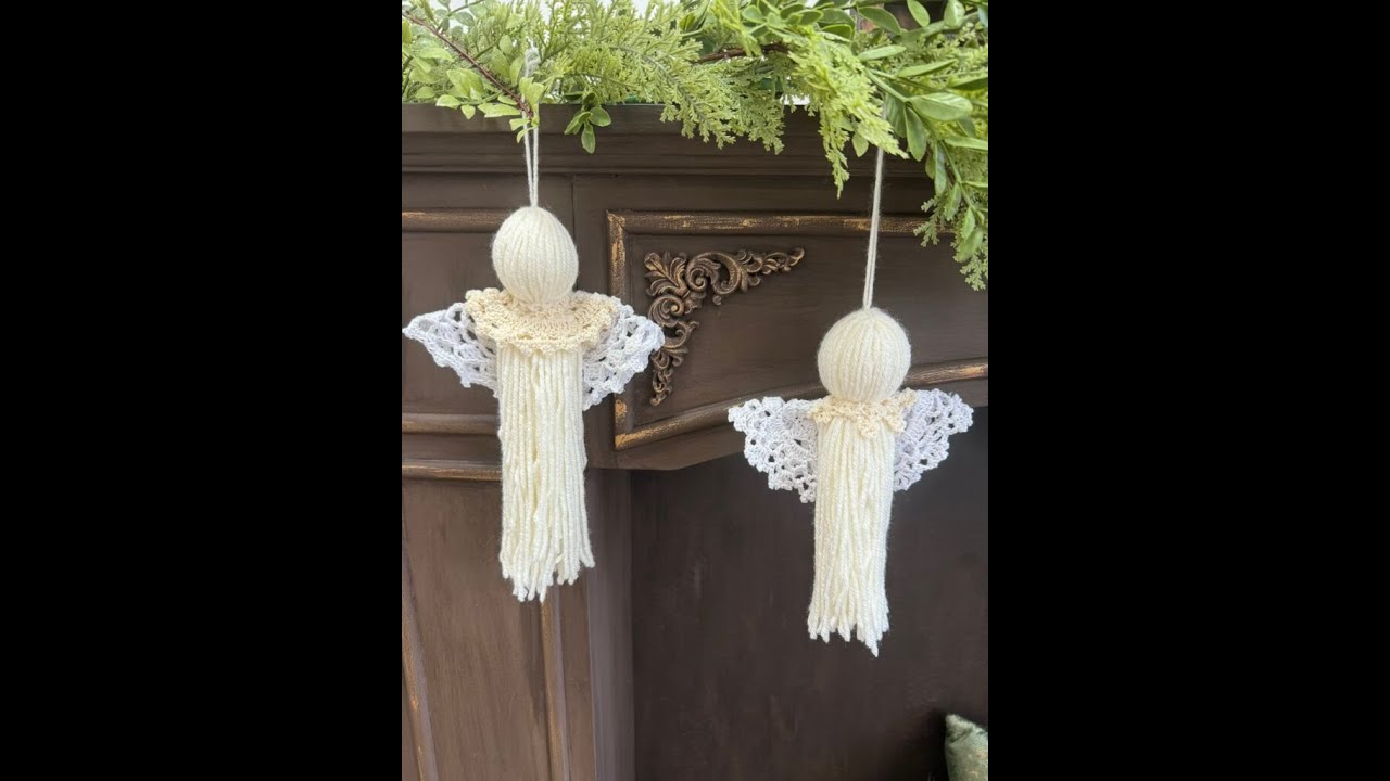 How To Make A DIY Yarn Angel With Doilies