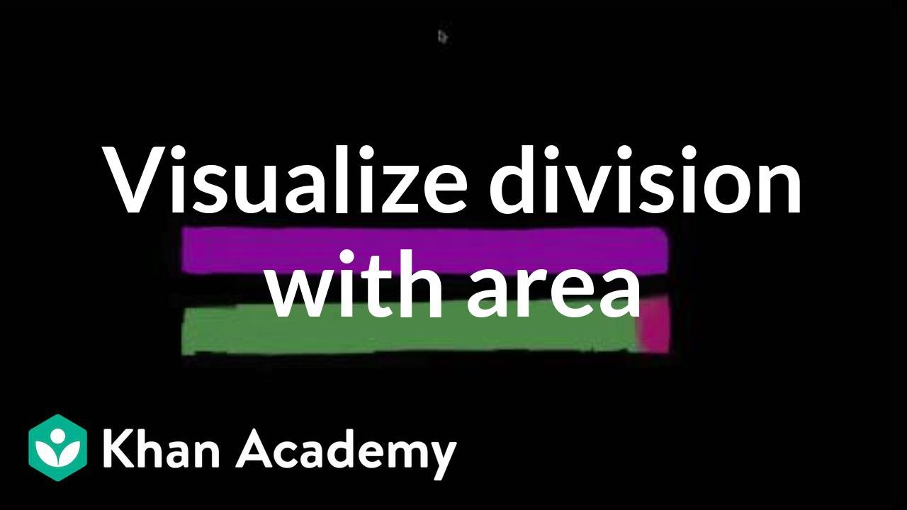Area models to visualize division using place value | 4th grade | Khan Academy